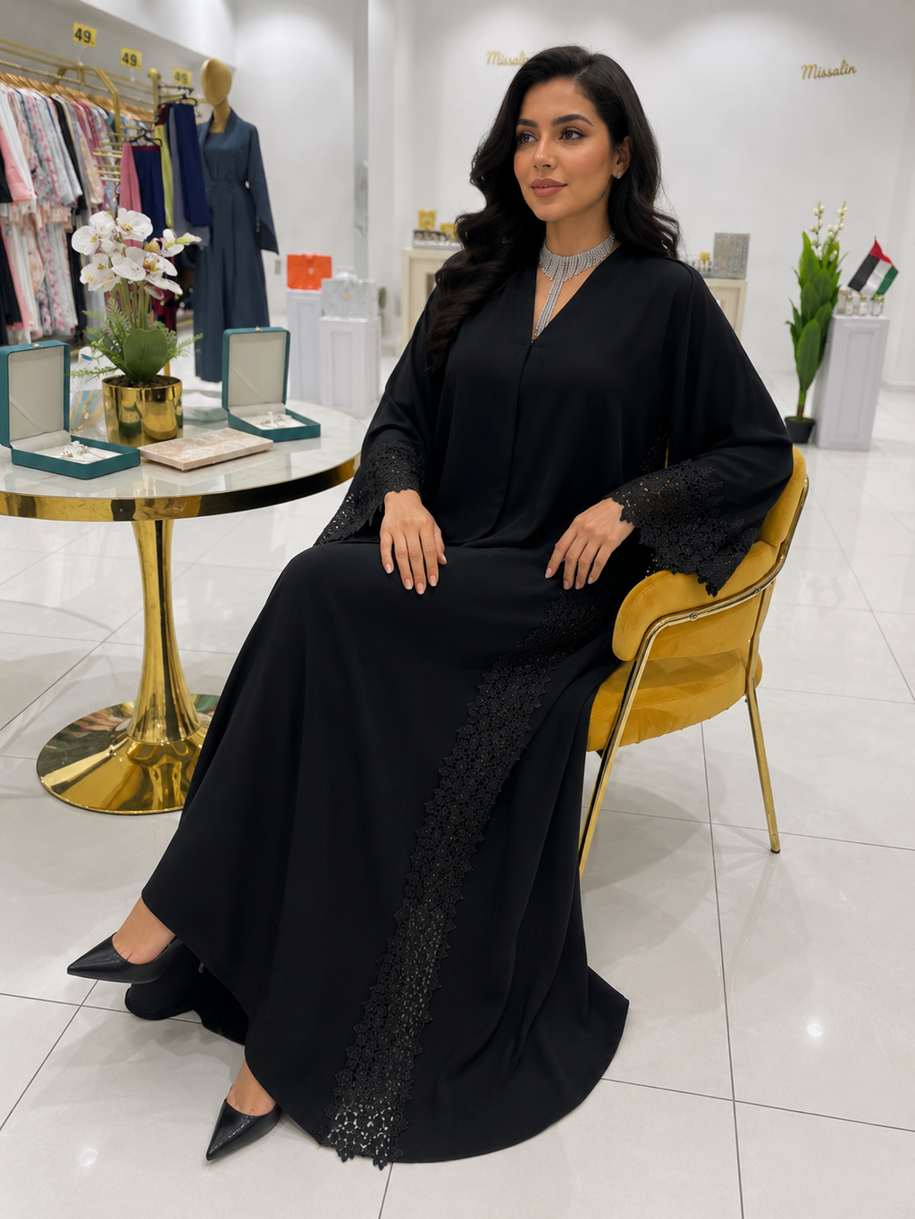 199AED-LUX Nada abaya