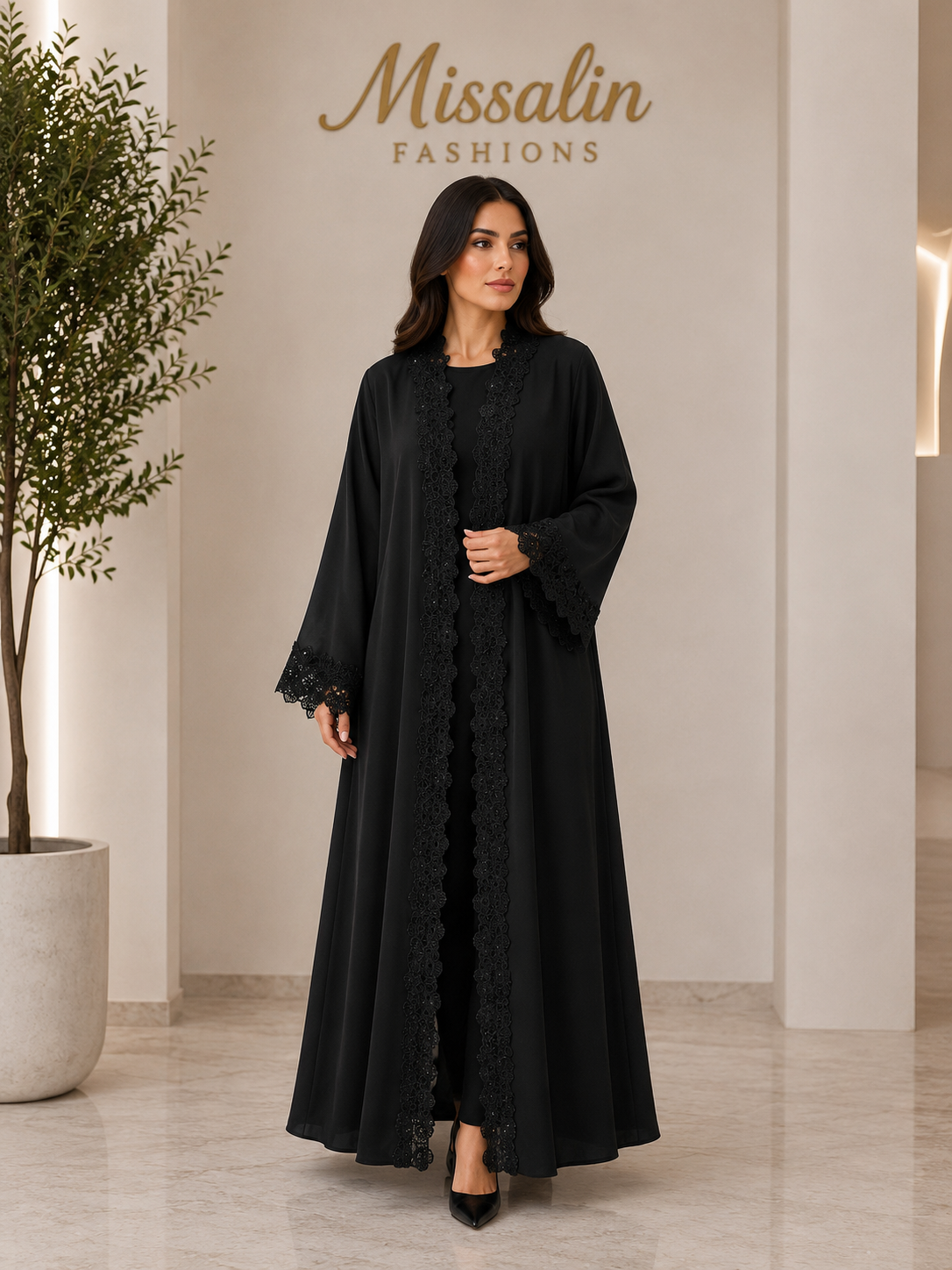 199 AED | BLACK ABAYA