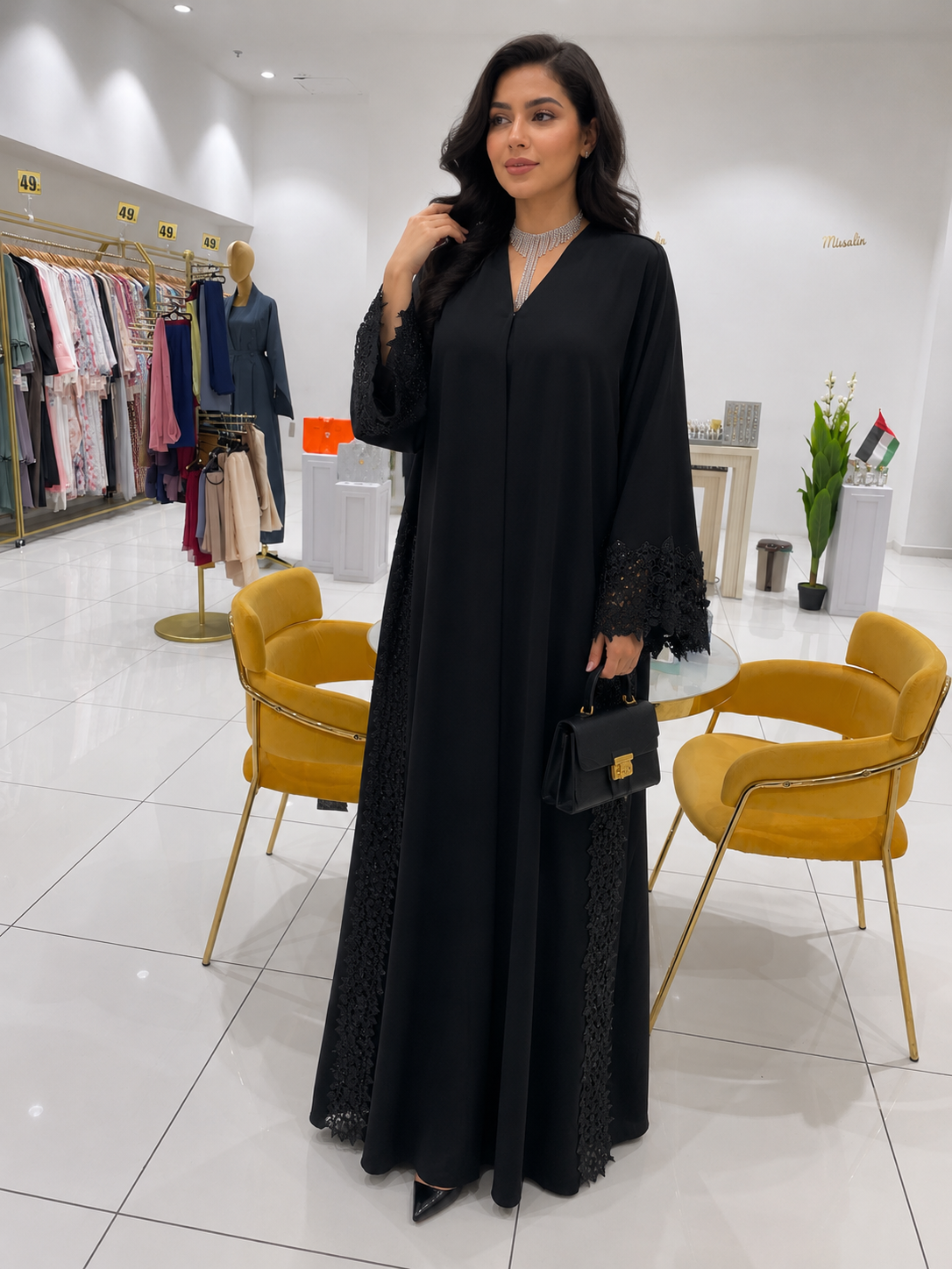 199AED-LUX Nada abaya