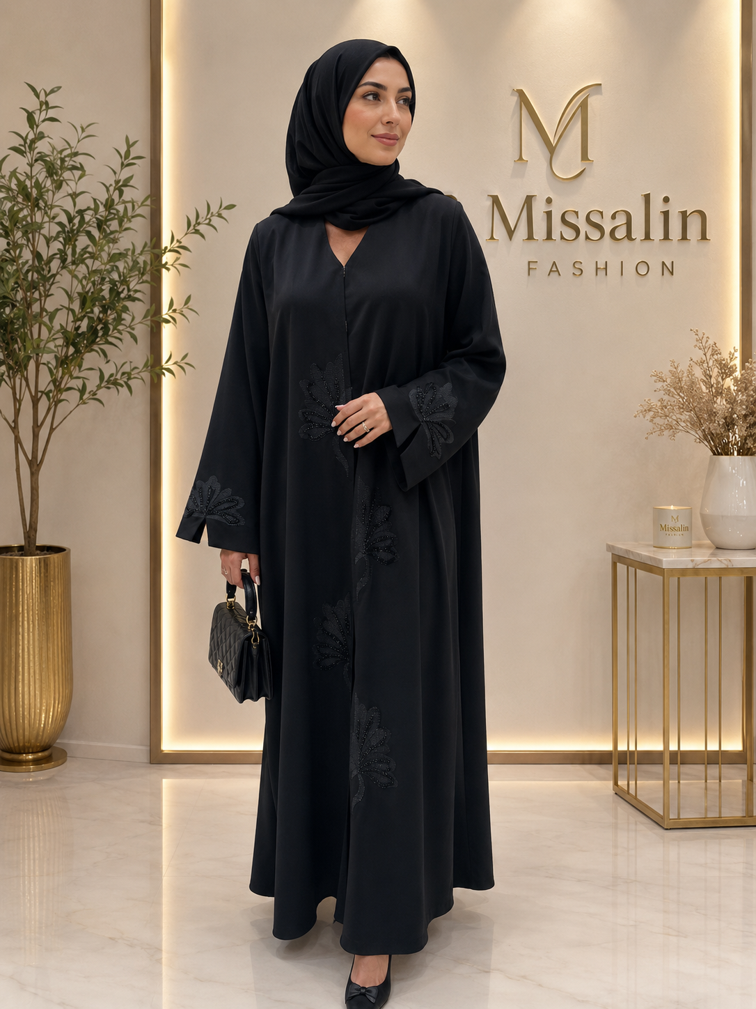 199AED-Floral Embroidery