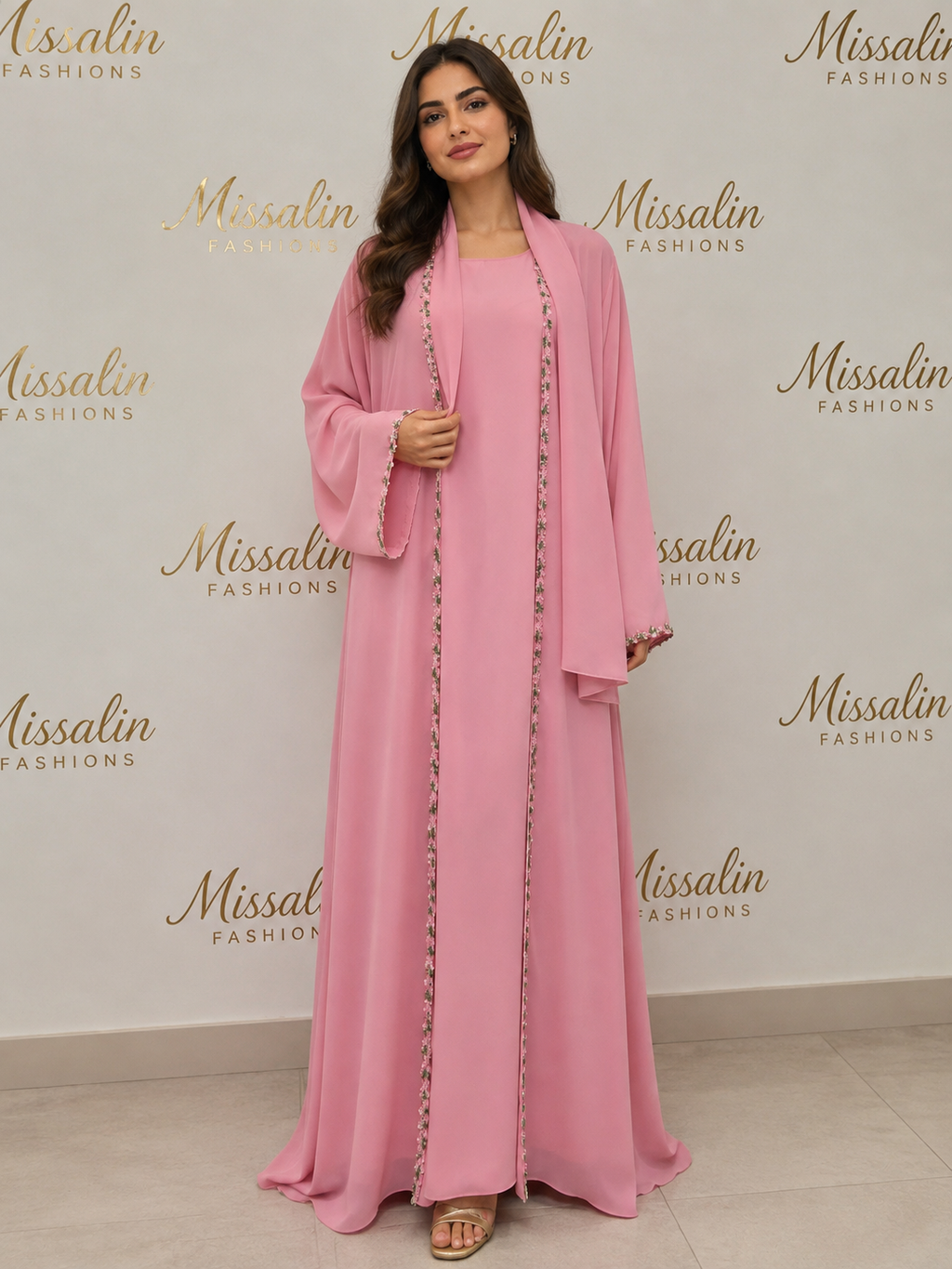 149 AED | COLORED LACE ABAYA