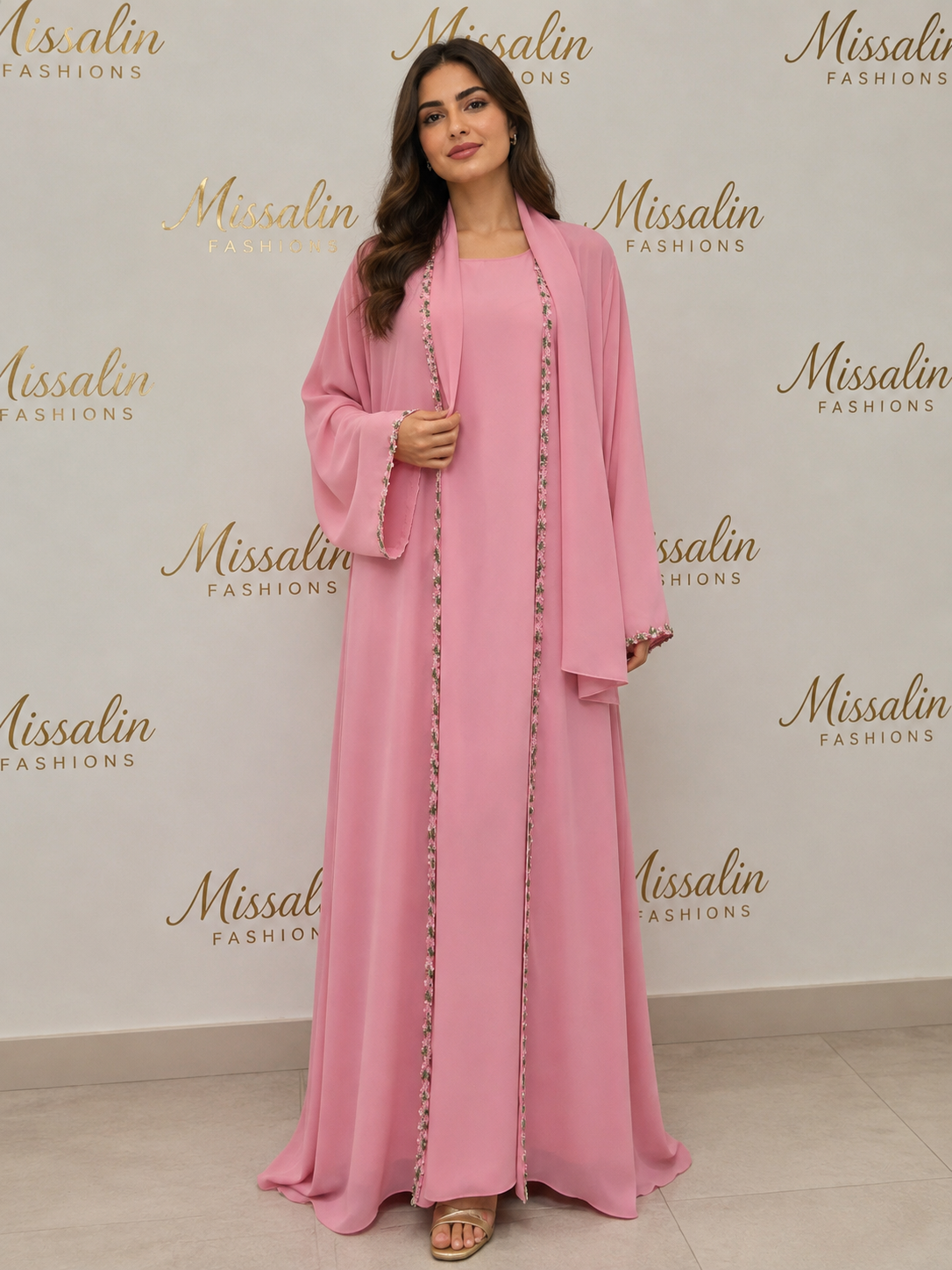 149 AED | COLORED LACE ABAYA