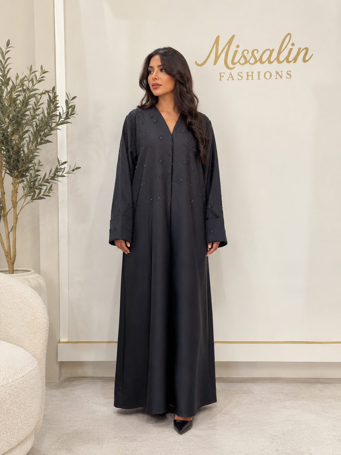 عباية ورود