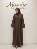 79 AED | BROWN GOLDEN VINE ABAYA