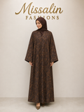 79 AED | BROWN GOLDEN VINE ABAYA