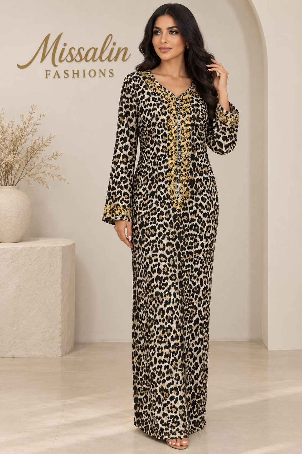 49 AED | LEOPARD JALABIA