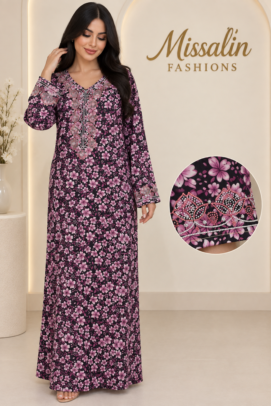 49 AED | FLORAL JALABIYA