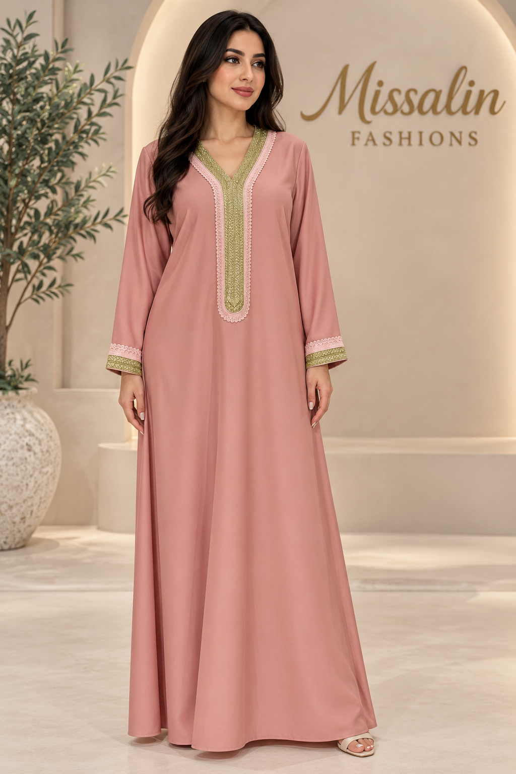 49 AED | BLUSH GOLD JALABYA