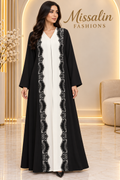 199 AED | CREPE LACE ABAYA